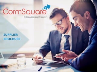 CormSquare's Supplier Management platform brochure