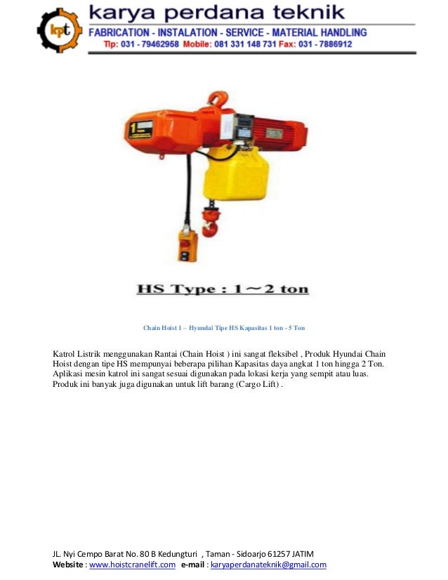 Supplier hoist crane surabaya makassar balikpapan Jual Wire Rope Ho…