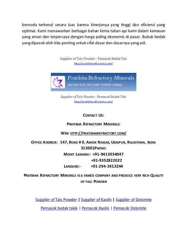 Supplier of iTalci Powder Pemasok Bedak iTalci Supplier of iTalci Powder Pemasok Bedak iTalci