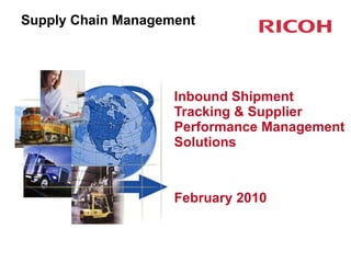 Supply Chain Management ,[object Object],[object Object]