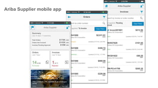 Ariba Supplier mobile app
 