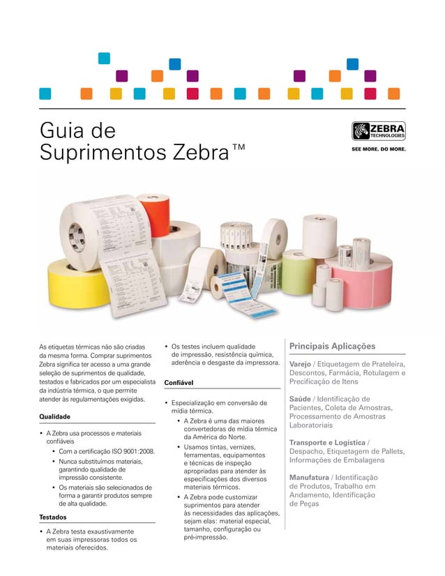 Guia de Suprimentos Zebra PDF