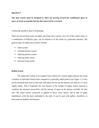 S3 Supply Air Duct System Assignment | DOCX