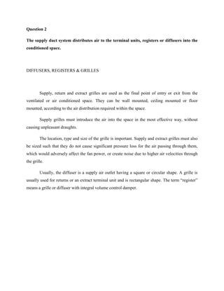 S3 Supply Air Duct System Assignment | DOCX