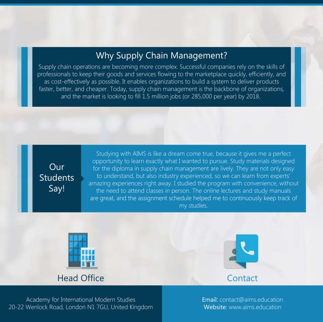 Supply Chain Management Diploma