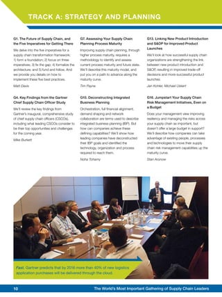 Gartner Supply Chain Executive Conference 2013 PDF