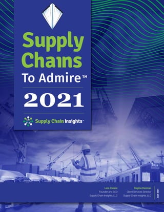 2021
Regina Denman
Client Services Director
Supply Chain Insights, LLC
Lora Cecere
Founder and CEO
Supply Chain Insights, LLC
JULY
2021
 