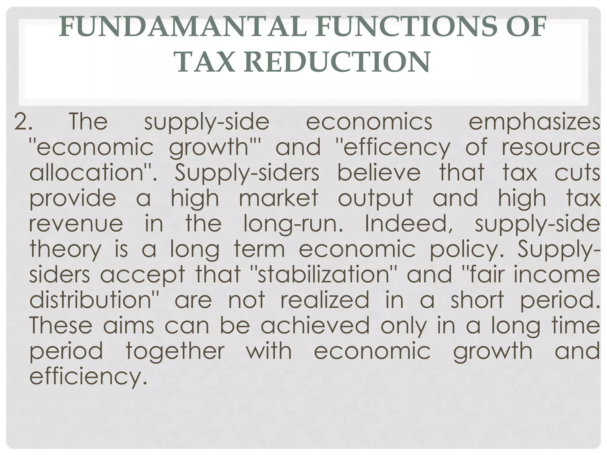 Supply-Side Economics | PDF