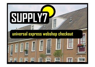 universal express webshop checkout
 