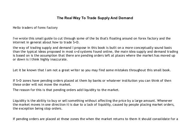 Supply And Demand English - 
