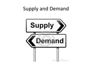 Supply and Demand 
 