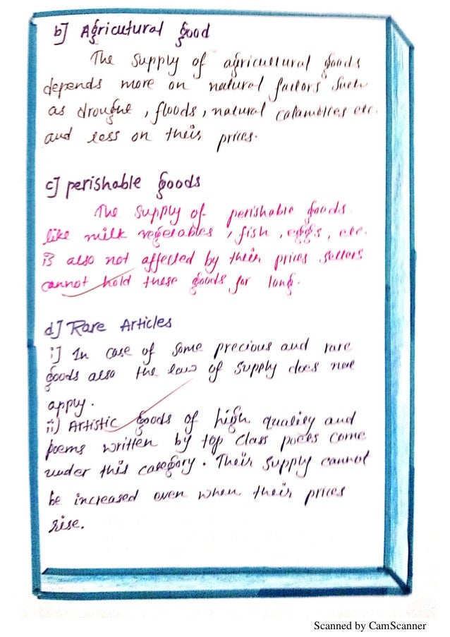 Supply and its Determinants - Class 12 Commerce Economics Project