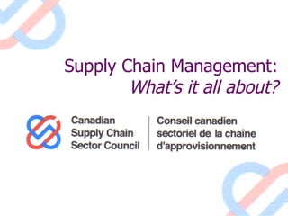Supply Chain Management: What’s it all about? 