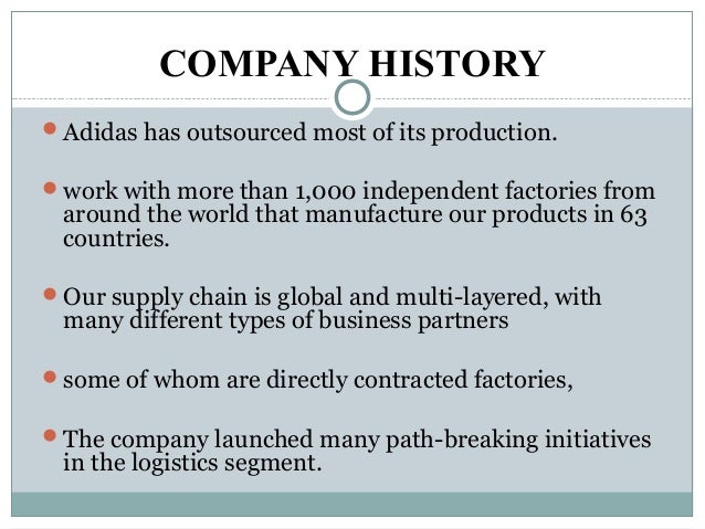supply chain management of adidas ppt