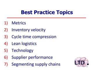 Supply Chain Best Practices | PPT