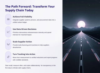 Supply Chain Carbon Tracking for Measurable Emission Reduction | PDF