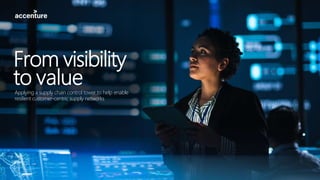 From visibility
to value
Applying a supply chain control tower to help enable
resilient customer-centric supply networks
 