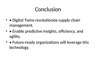 Leveraging Digital Twins to Transform Supply Chain Efficiency and ...