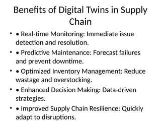 Leveraging Digital Twins to Transform Supply Chain Efficiency and ...