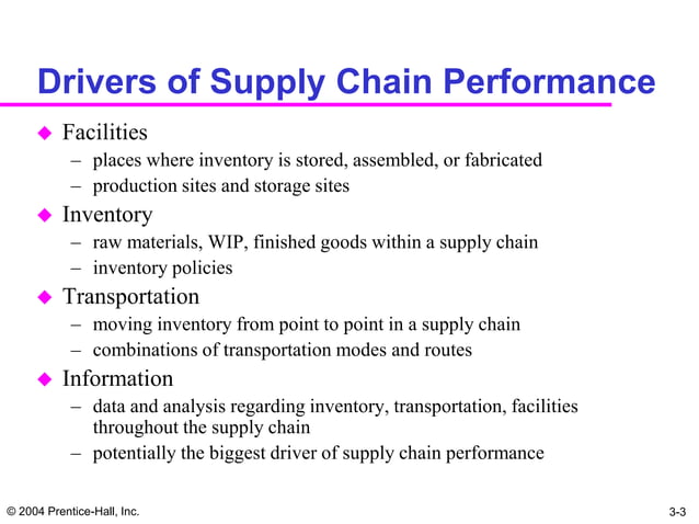 Supply Chain Drivers and Obstacles.ppt | Logistics and Transportation ...