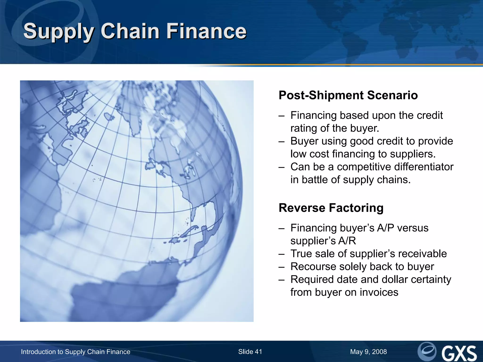 Introduction to Supply Chain Finance | PDF