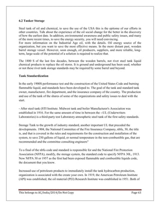 Dissertation Tank Shell Supply chain for a petroleum industry refinery downstream dissertation ...