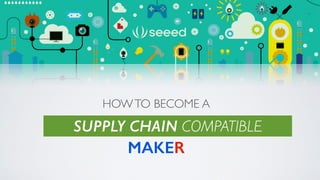 HOWTO BECOME A
!
!
MAKER
SUPPLY CHAIN COMPATIBLE
 