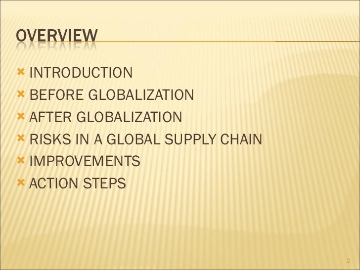 Supply Chain Globalization