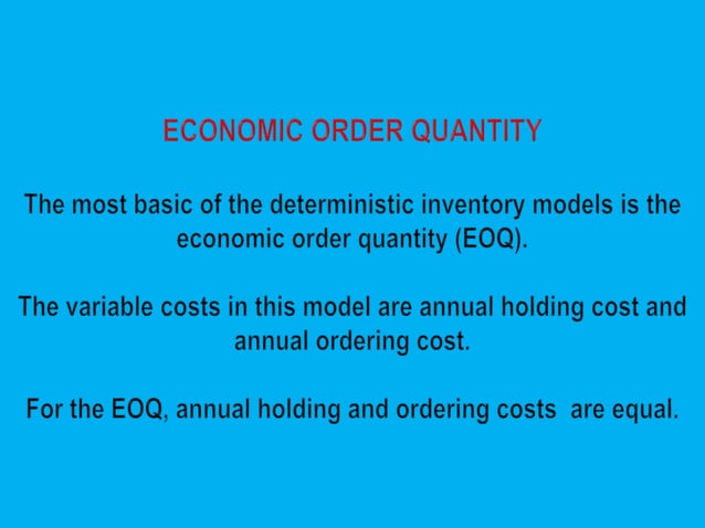 supply chain inventory management -UNIT 2 INVENTORY MODELS.pptx