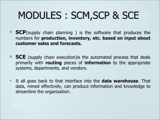 Supply chain management