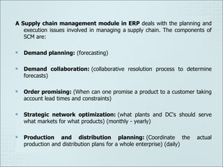 Supply chain management