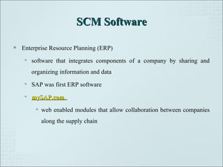 Supply chain management