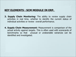 Supply chain management
