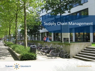 Master in
Supply Chain Management
Dr. Christoph Bode
Department of Management
 