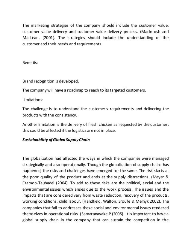 Supply chain management Assignment