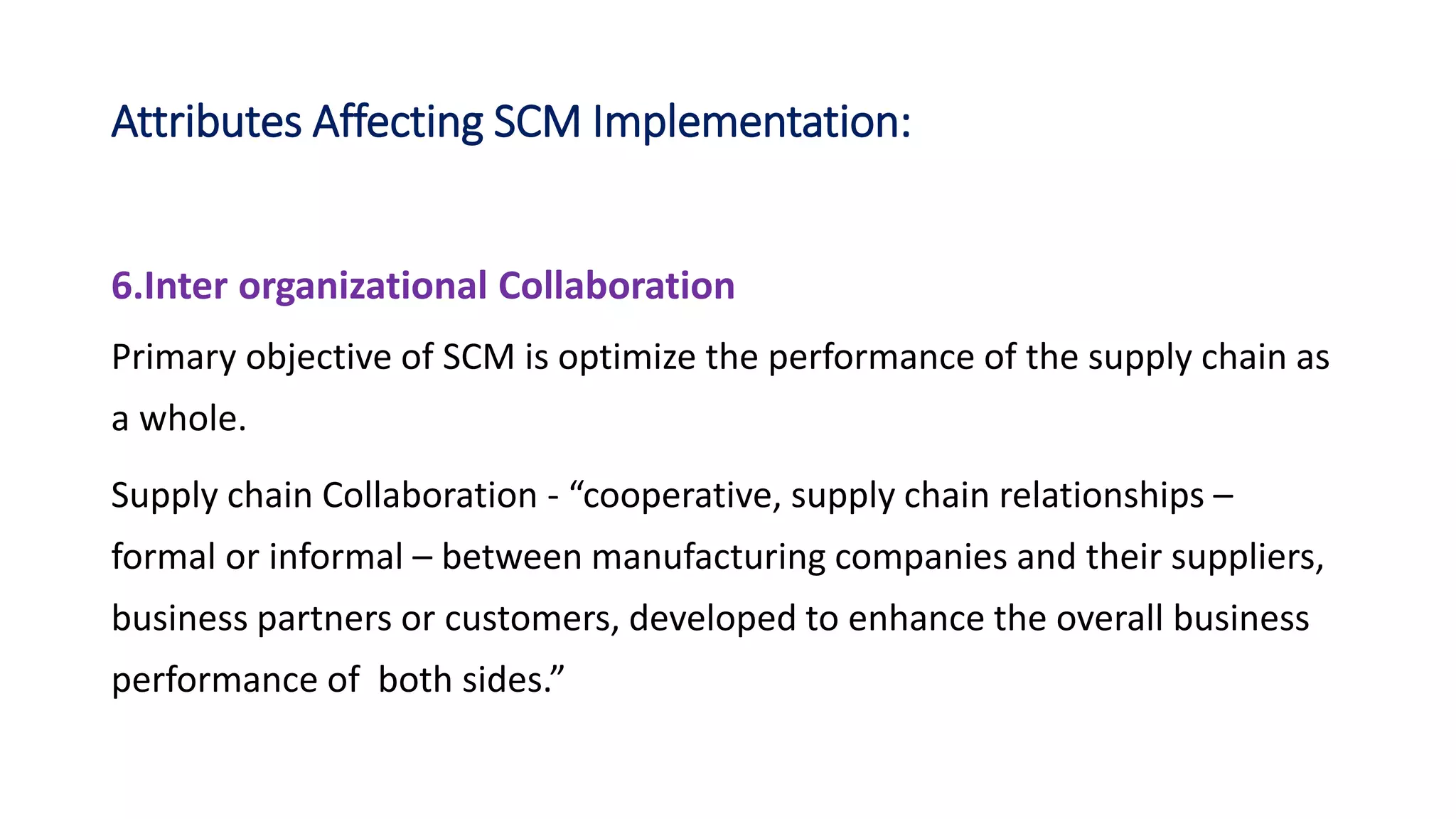 Supply chain management | PPTX