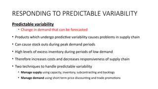 Predictable Varibility Basics of Supply Chain Management and functions | PPTX