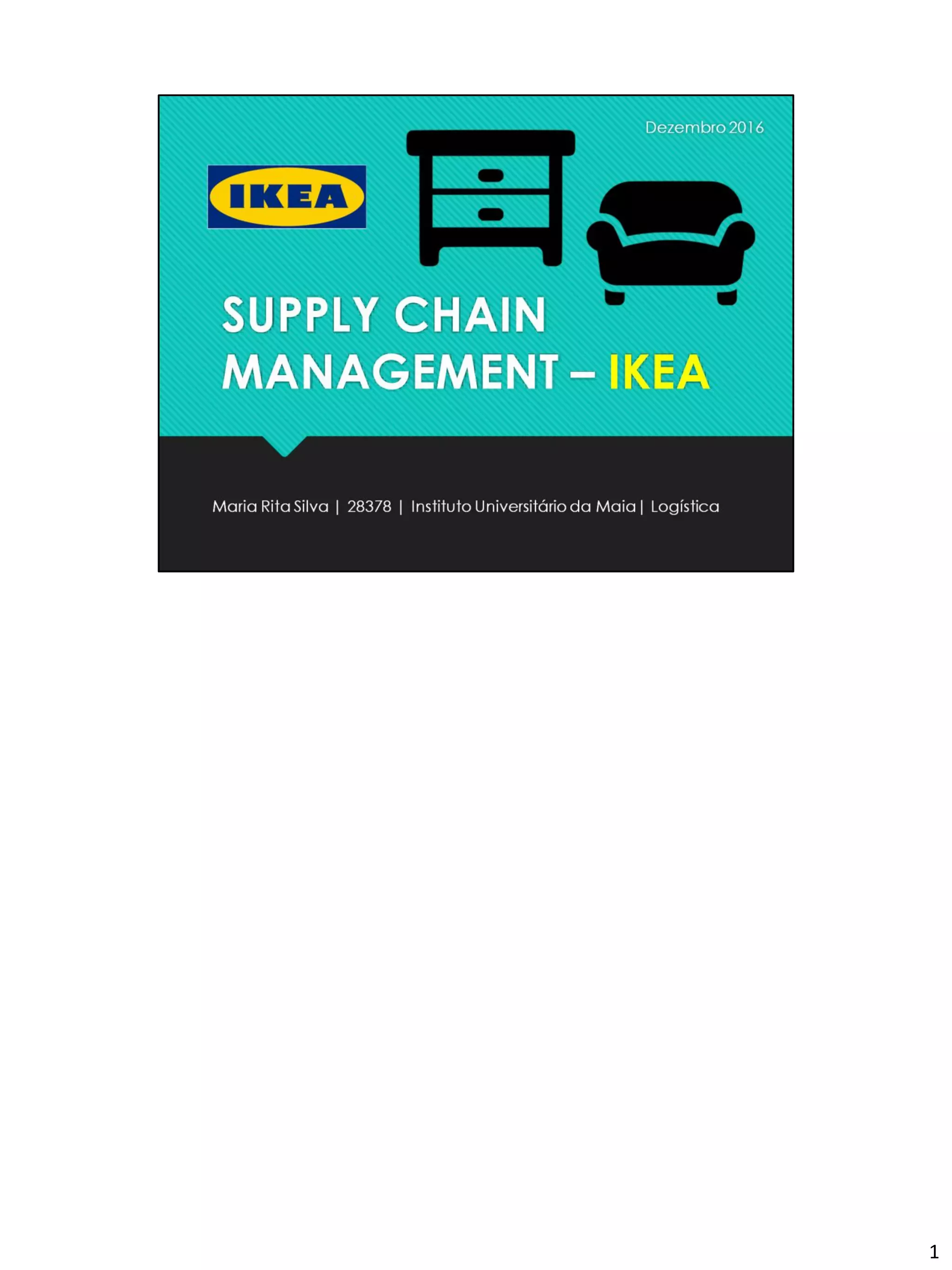 Supply Chain Management o caso IKEA PDF