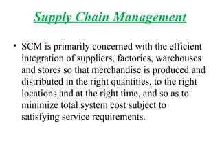 Supply chain management presentation | PPT