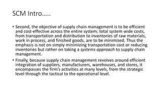 Supply chain management | PPTX