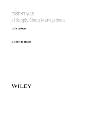 Supply Chain Management Essentials 5th Ed.pdf process tools and plans | PDF