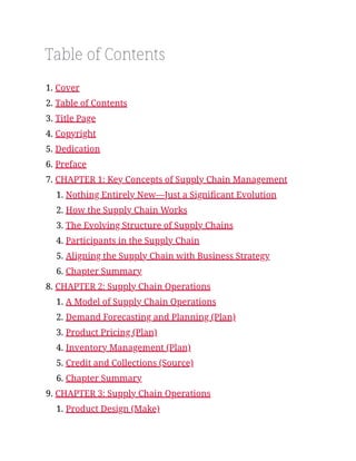 Supply Chain Management Essentials 5th Ed.pdf process tools and plans | PDF