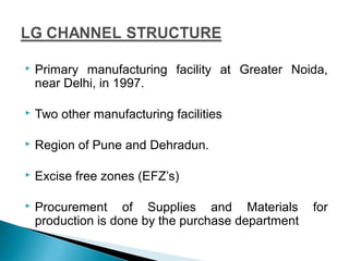  Primary manufacturing facility at Greater Noida,
near Delhi, in 1997.
 Two other manufacturing facilities
 Region of P...