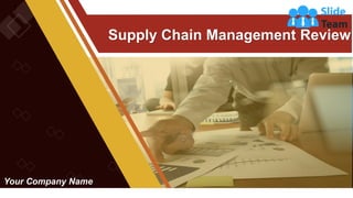 Supply Chain Management Review
Your Company Name
1
 