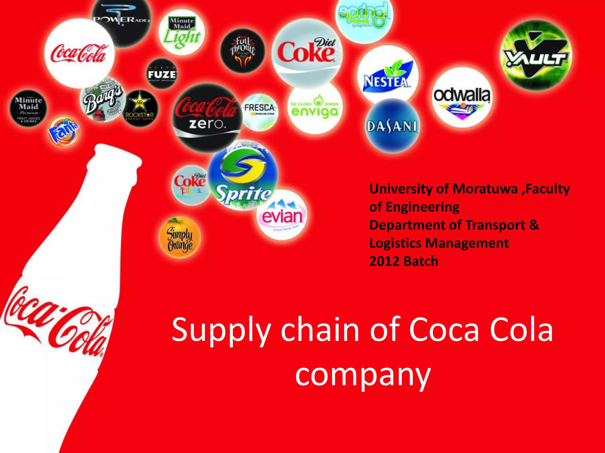 Coca Cola's Supply Chain Management PPT