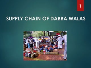 SUPPLY CHAIN OF DABBA WALAS
1
 