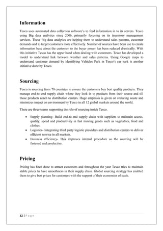 Supply chain of tesco | PDF