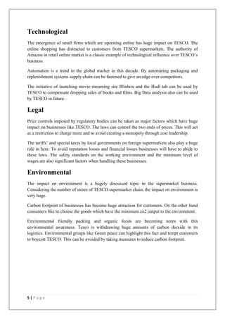 Supply chain of tesco | PDF