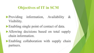 Role of IT in supply chain | PPTX