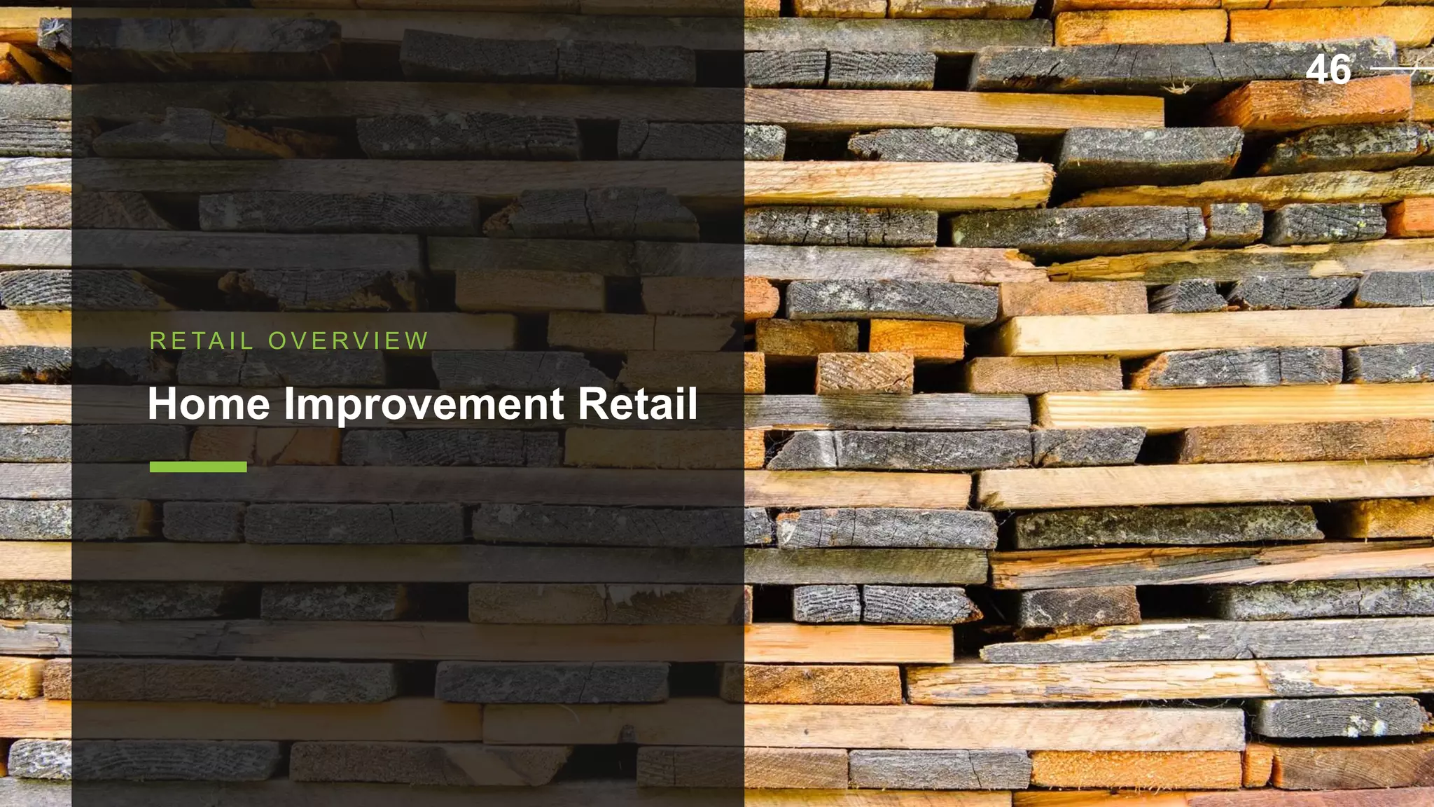 R E TA I L O V E R V I E W
Home Improvement Retail
46
 